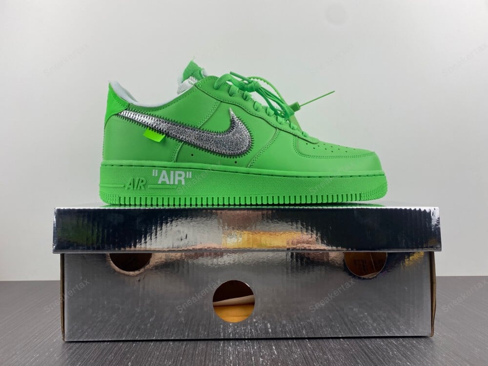 Off White x Nike Air Force 1 Low Light Green Spark Metallic Silver MakerPlace by Michaels