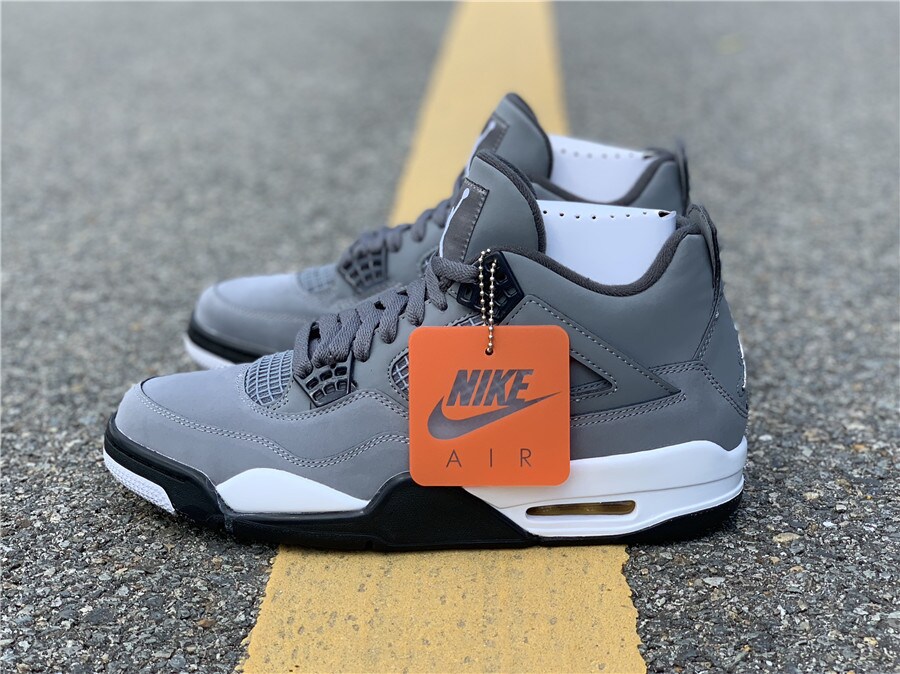 Air Jordan 4 Cool Grey Chrome Dark Charcoal Sneakers for Men and Women MakerPlace by Michaels