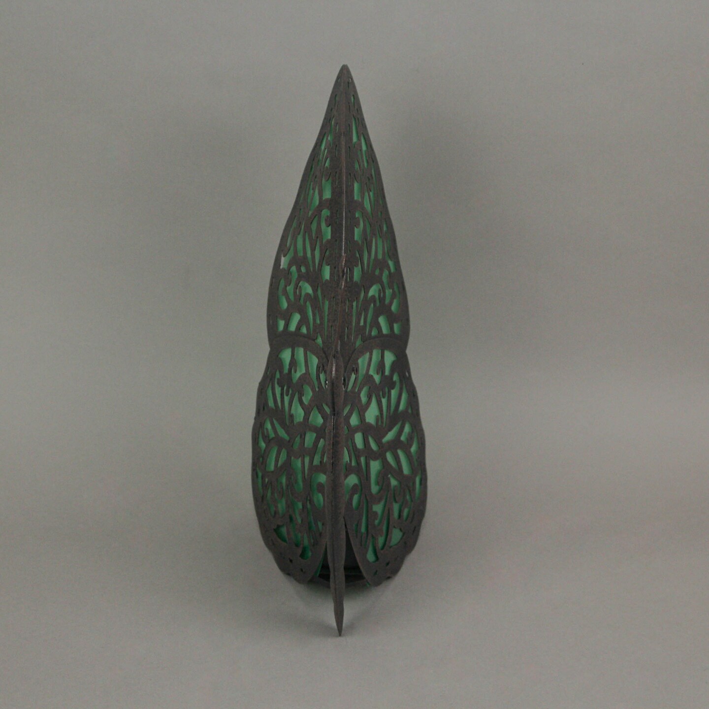 Brown Metal Butterfly LED Solar Light Outdoor Garden Statue Yard Decor