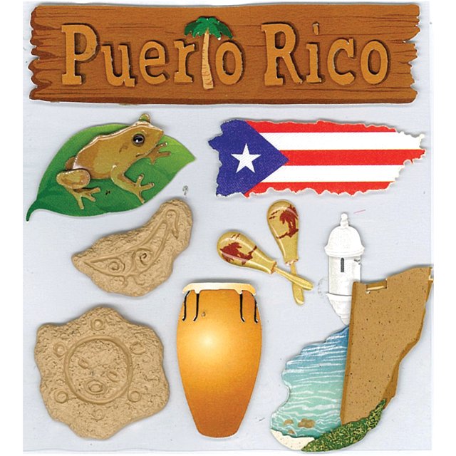 Jolee&#x27;s Boutique Puerto Rico Dimensional Stickers