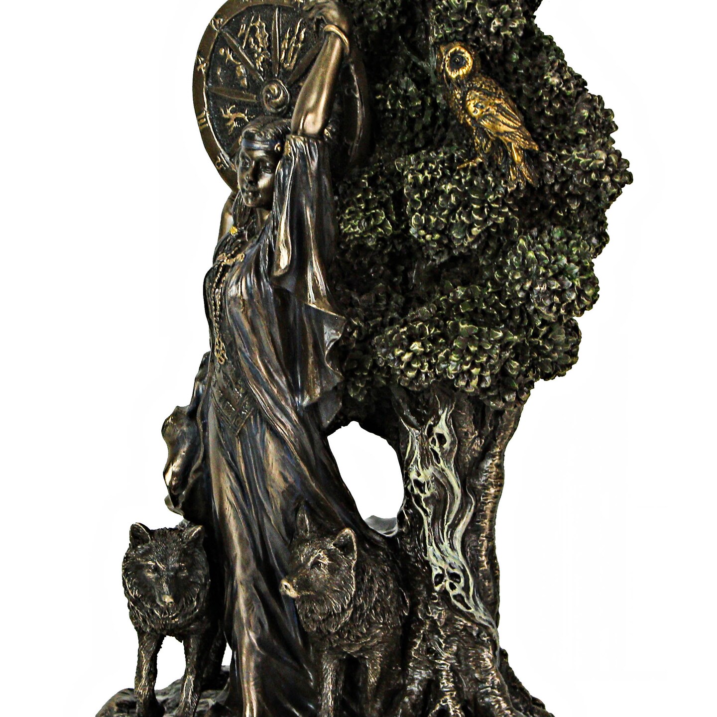 Arianrhod, Celtic Goddess of Fertility and Fate Bronze Finish Statue