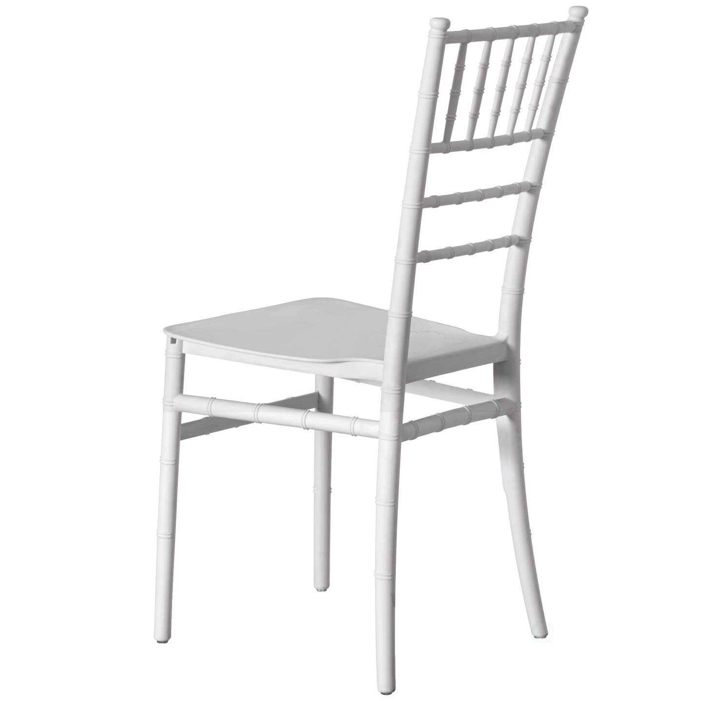 Modern White Stackable Chiavari Dining Chair, Seating for Dining, Events and Weddings, Party Chair, White