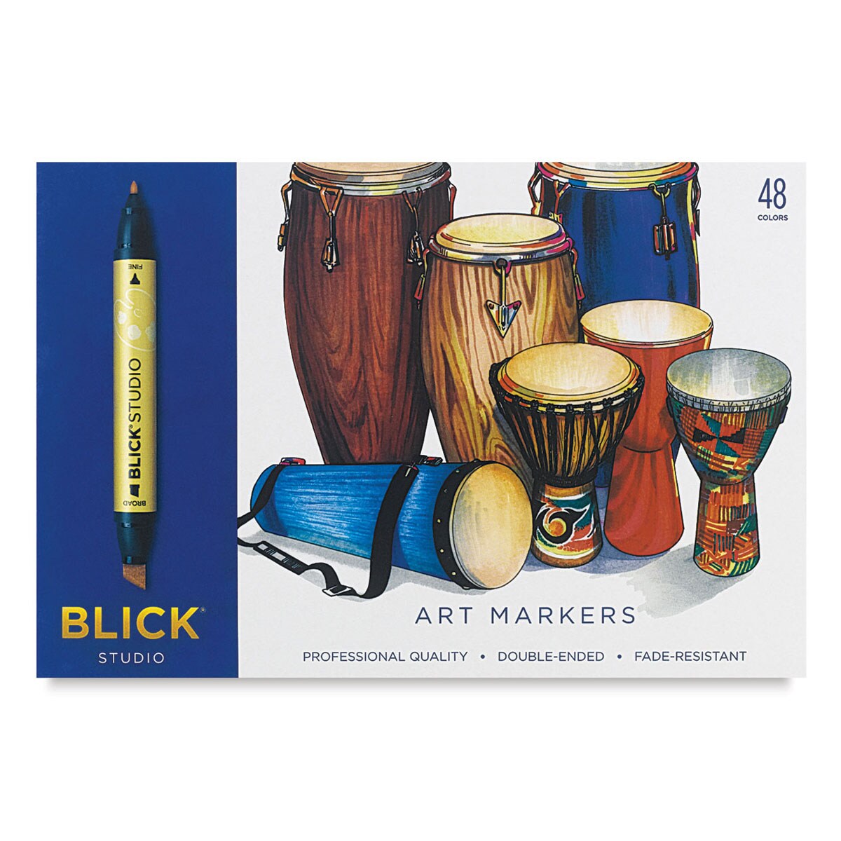 Blick Studio Marker Set - Assorted Colors, Set of 48