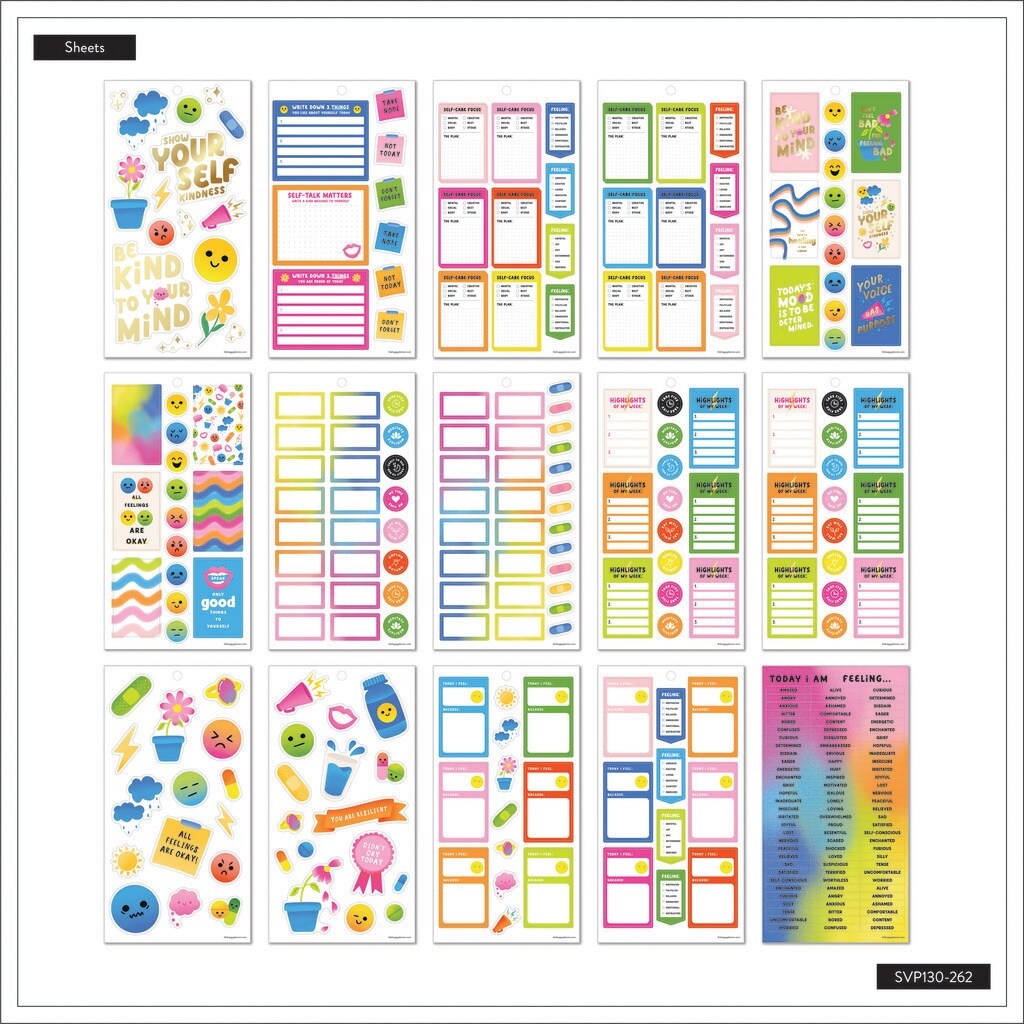 Happy Planner Sticker Value Pack 30/Sheets-Take Care Of You