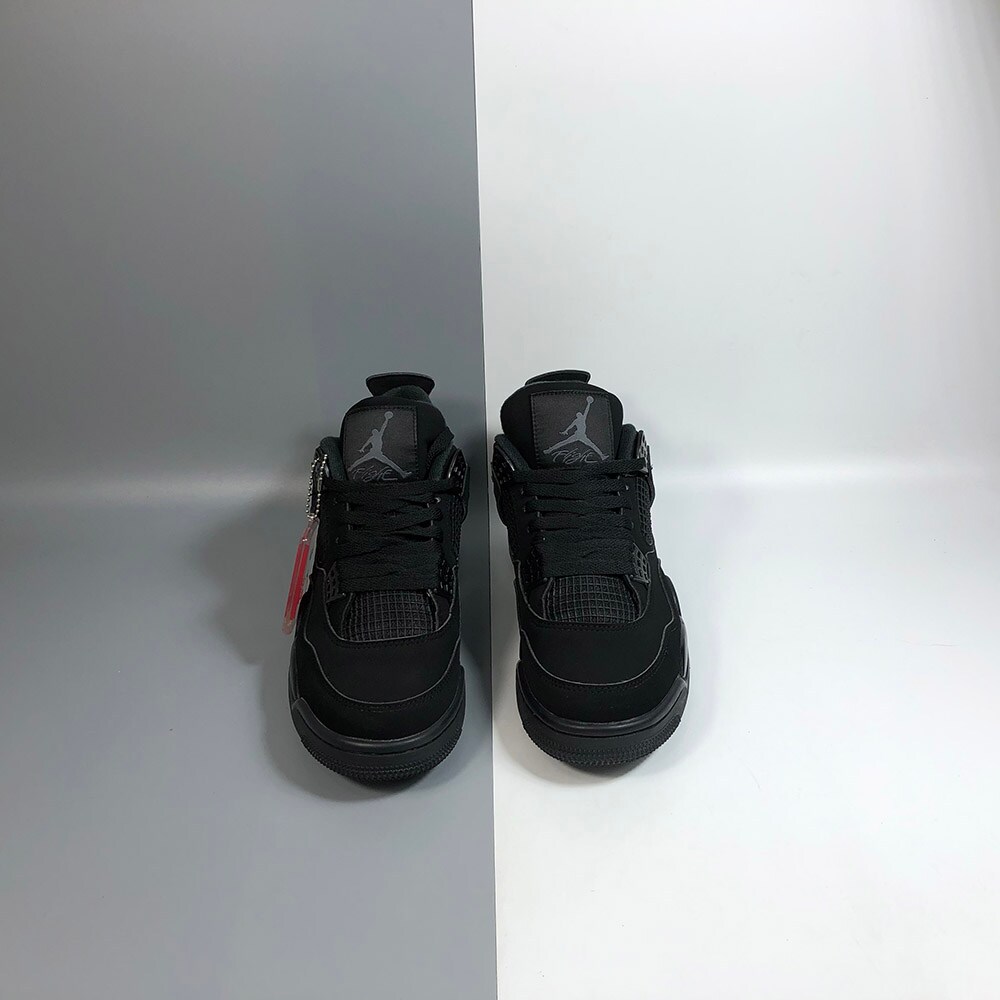Air Jordan 4 Black Cat, Black Light Graphite - Sneakers for Air Jordan 4 Black Cat, Black Light Graphite - Sneakers for