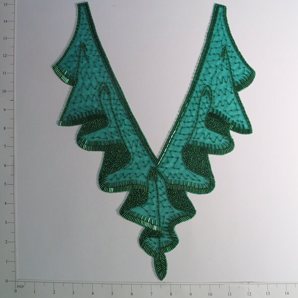Designer Drape Collar Applique 15 1/2&#x22; x 11&#x22;