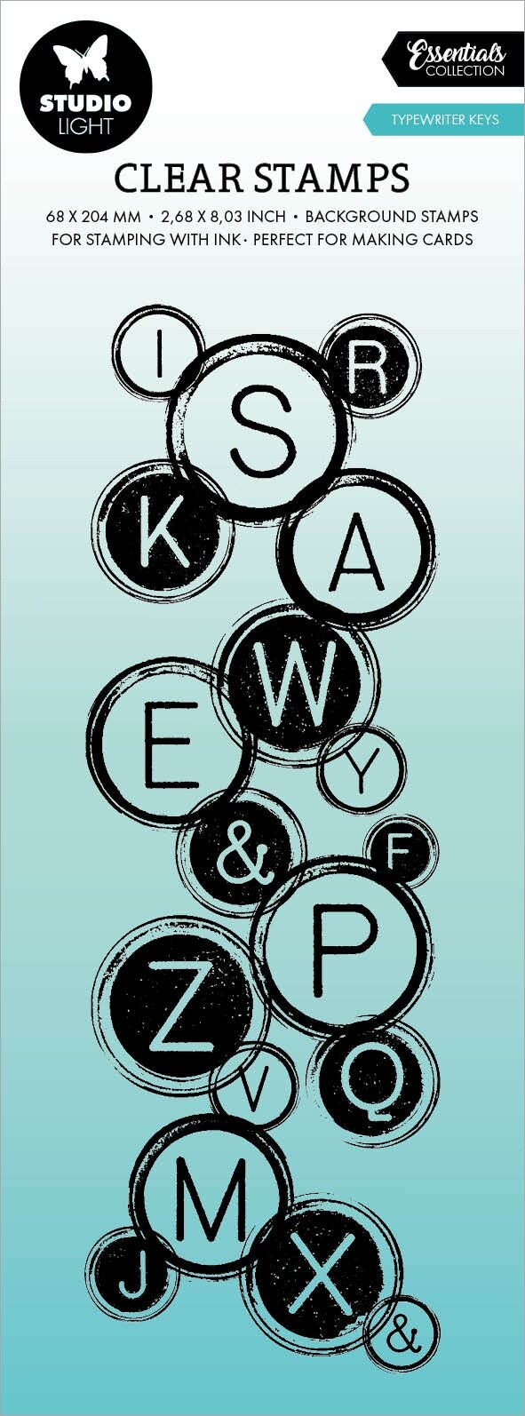 Studio Light Essentials Clear Stamp-Nr. 551, Typewriter Keys