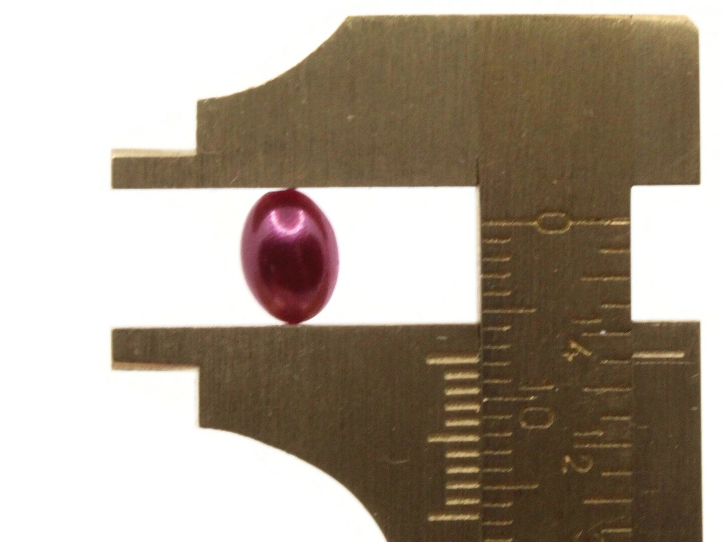 100 8mm x 6mm Purple Pearl Oval Flatback Plastic Cabochons