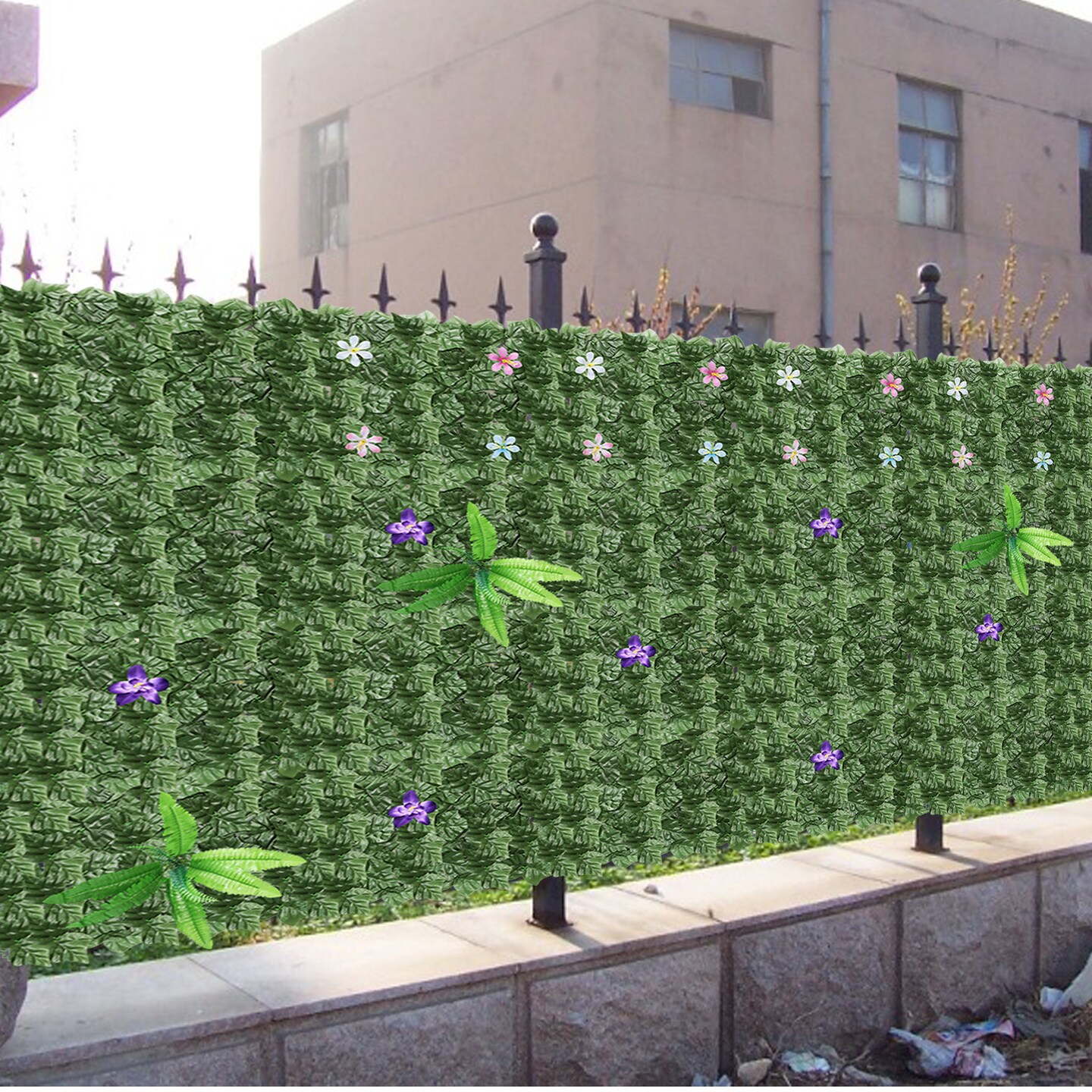Artificial Ivy Privacy Fence Screen