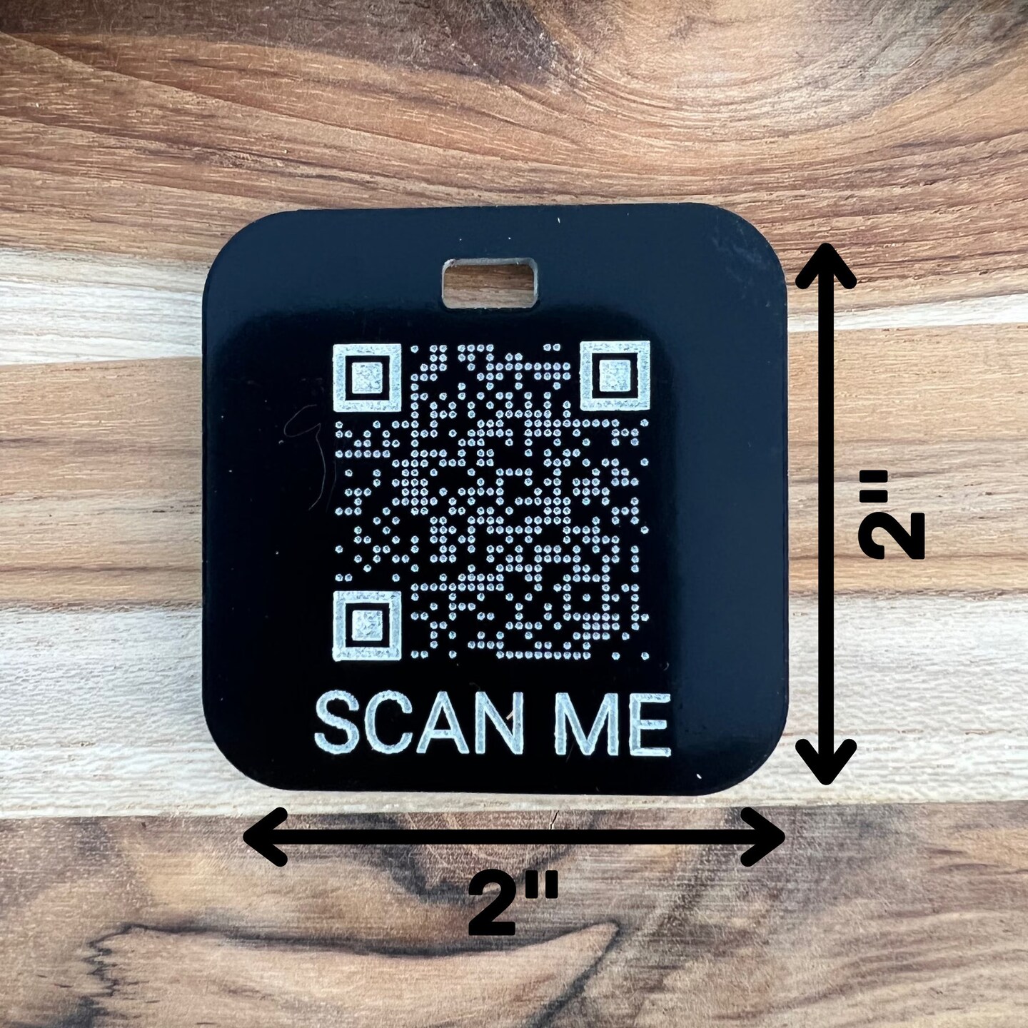 QR Code Keychain, Personalized Scan Luggage Tag, Personalized