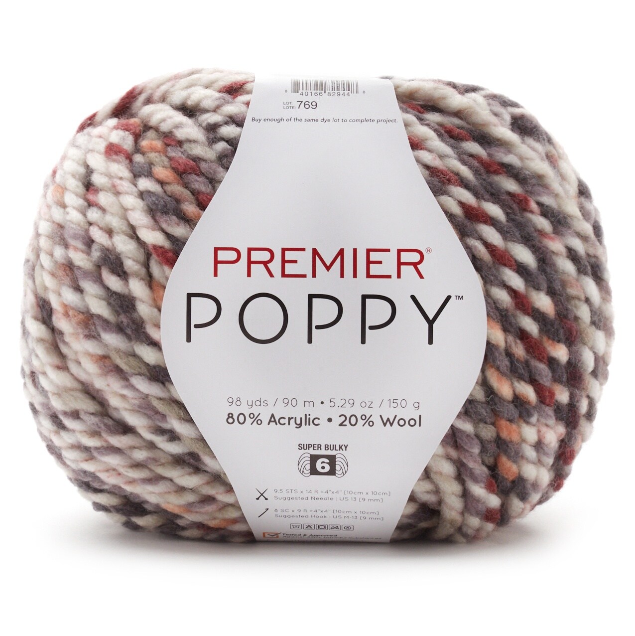 Premier Poppy Yarn-Quarry