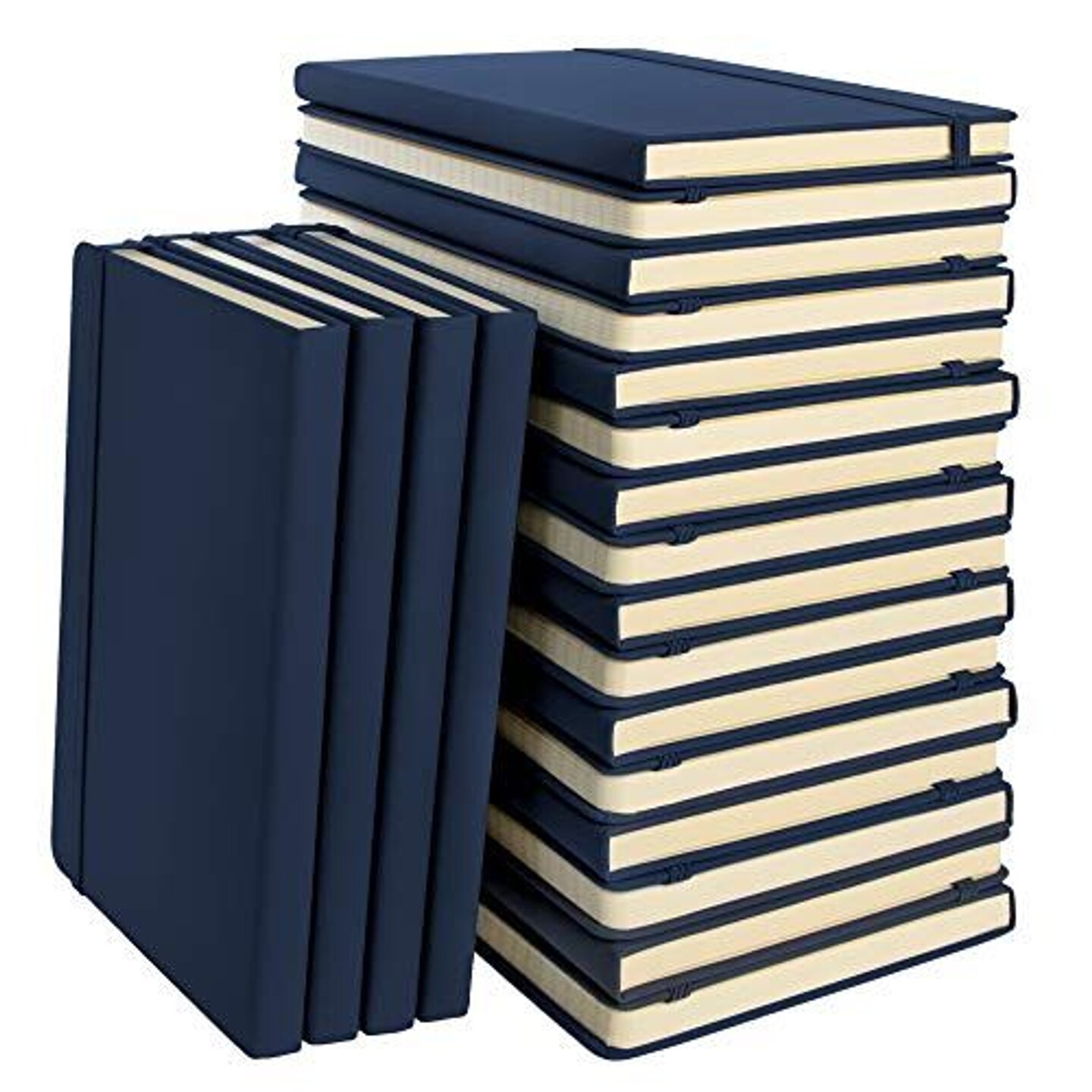 Simply Genius A5 Notebooks for Work, Travel, Business, School &#x26; More - College Ruled Notebook - Hardcover Journals for Women &#x26; Men - Lined Books with 192 pages, 5.7&#x22; x 8.4&#x22;(Navy, 20 Pack)