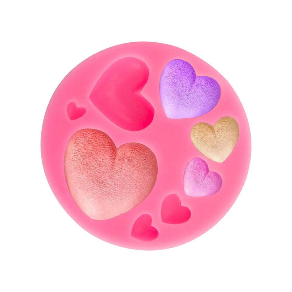2 PCS Heart Shape Silicone Molds