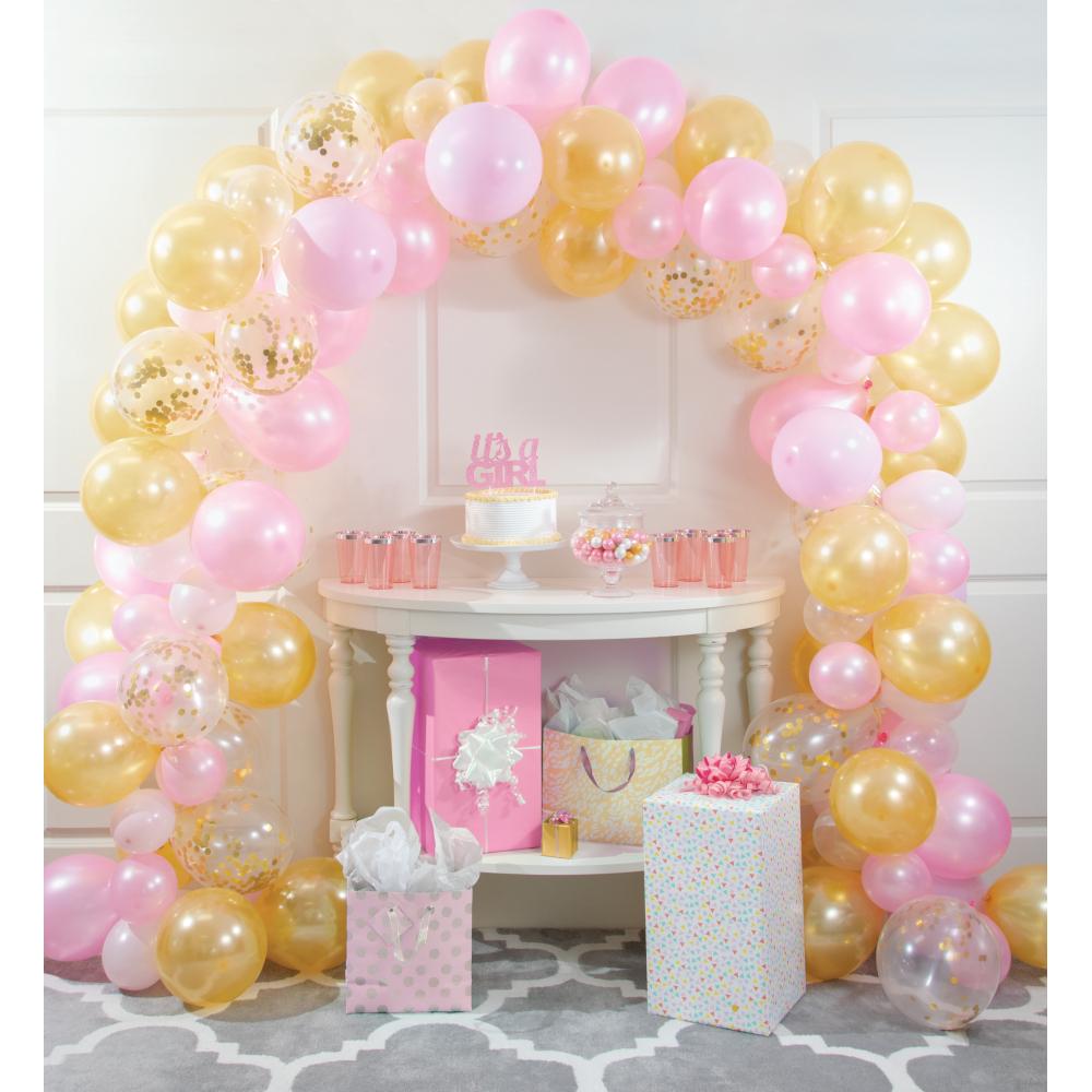 Pink And Gold Balloon Garland Kit (112/Pkg)
