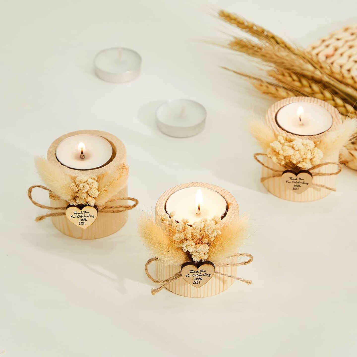 50-Pieces Rustic Wedding Candle Holders