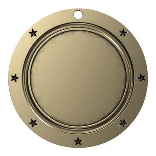 Gold Medal - Large Metal - Olympic Award Medals with Stars &#x26; Stripes American Flag V Neck Ribbon - Perfect for School Competitions, Kids, Students, Athletes &#x26; Scholars