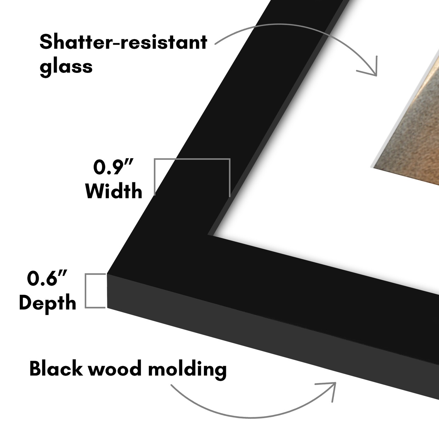 Americanflat Gallery Wall Picture Frames - Set of 7 - 12x16 (1), 9x12 (2), 6x8 (4) - Collage Wall Art Decor - Shatter Resistant Glass - Adjustable Hanging Hardware - Easel for Tabletop Display - Black