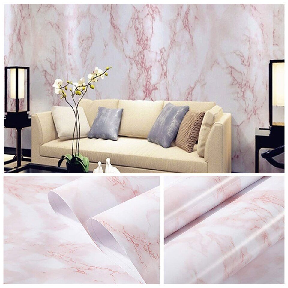 24"x3.28ft Marble Contact Paper Self Adhesive Peel & Stick Wallpaper