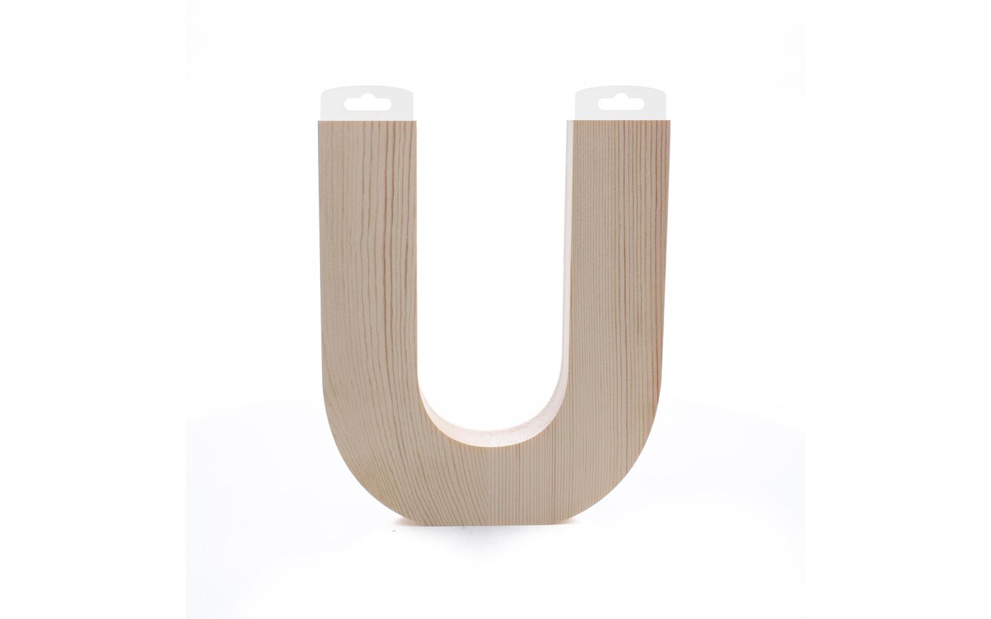 Hampton Art Wood Letter Chunky 8&#x22; U