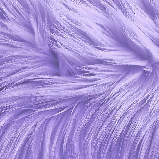 FabricLA | Faux Fur Round Circular Fluffy Shaggy Fabric | Use Round Faux Fur for Carpet, Play Mats, Bedroom, Christmas Decoration