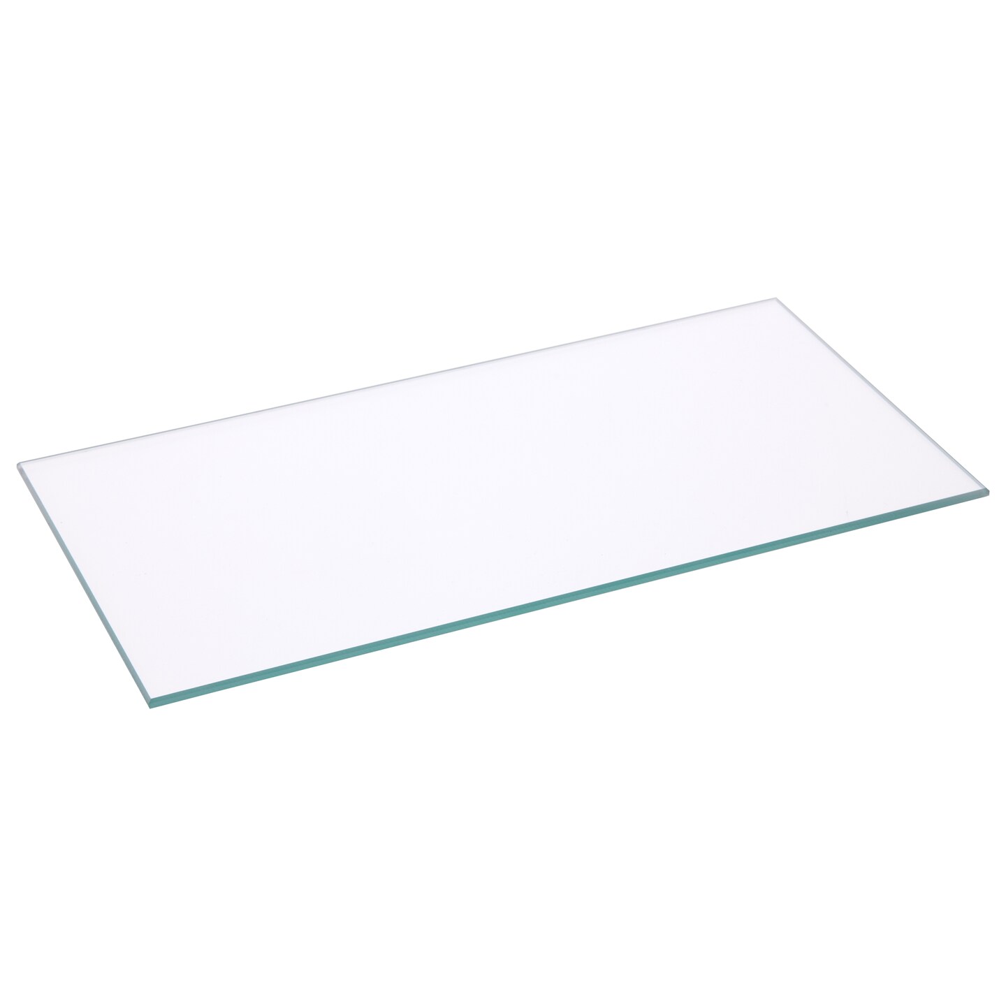 Plymor Rectangle 3mm Non-Beveled Clear Glass, 4 inch x 8 inch