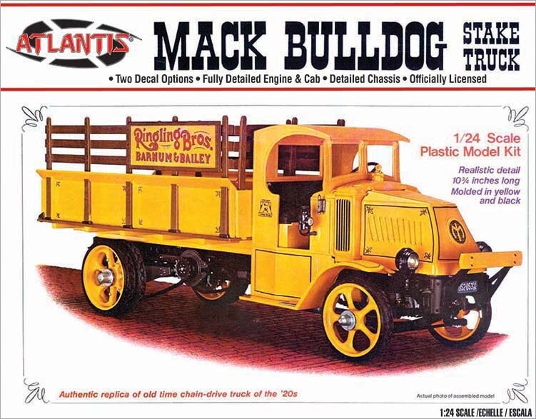 Atlantis Plastic Model Kit-1926 Mack AC Bulldog Stake Truck