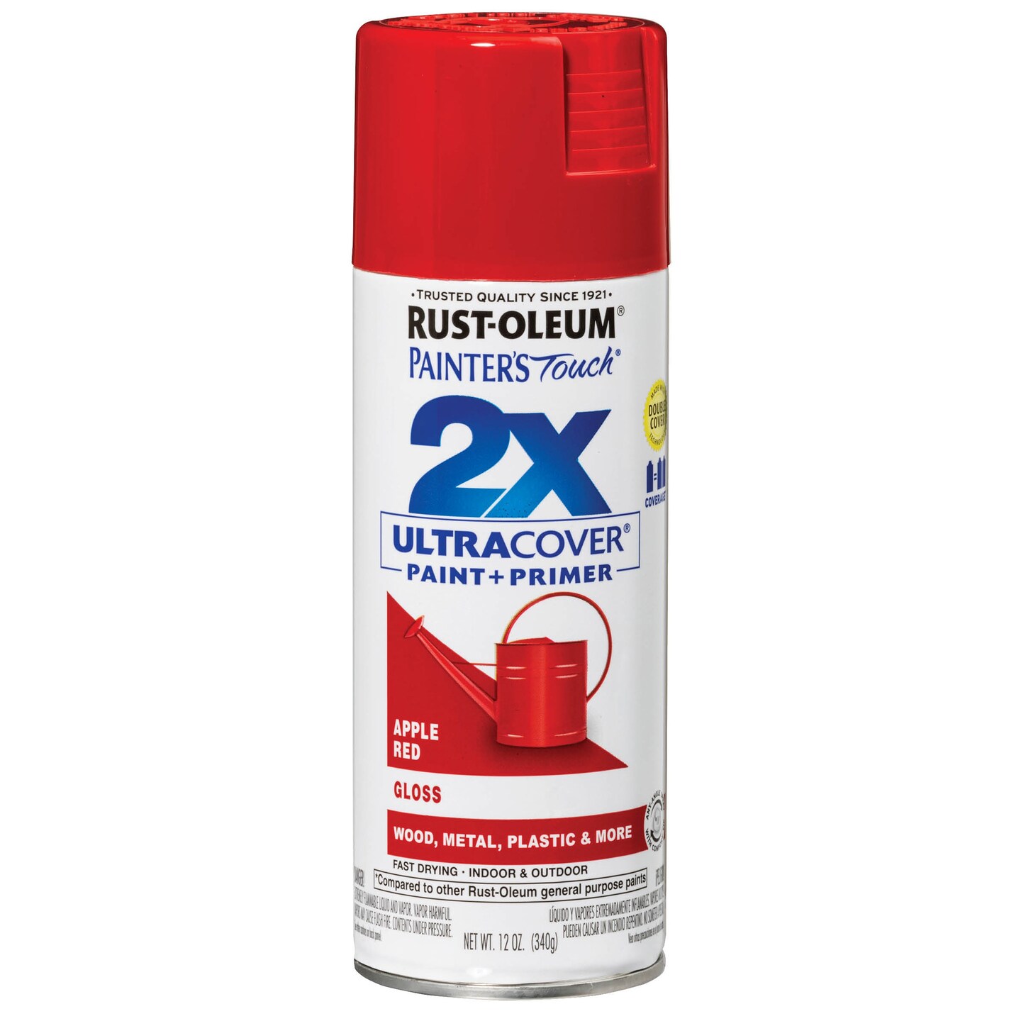 Rust-Oleum Painter&#x27;s Touch Ultra Cover 2X Spray Paint 12oz-Apple Red