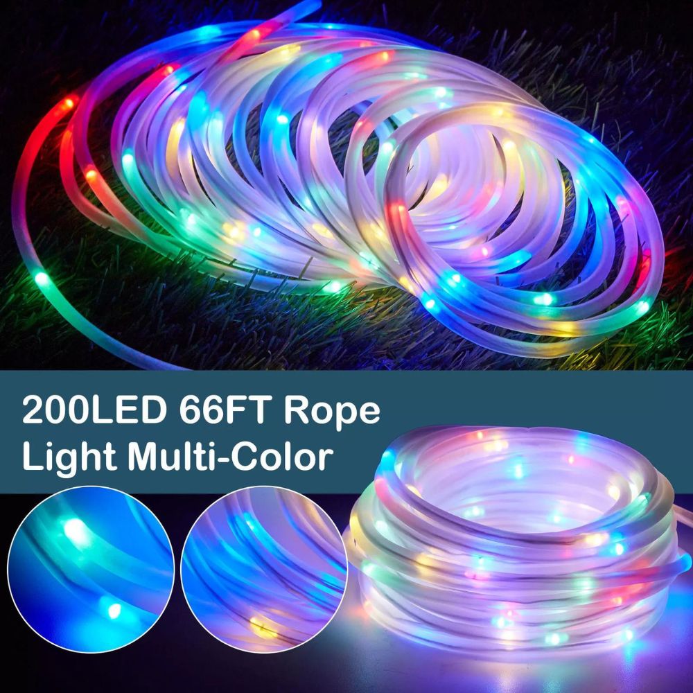 200LED RGB Fairy Lights Outdoor Garden Decor