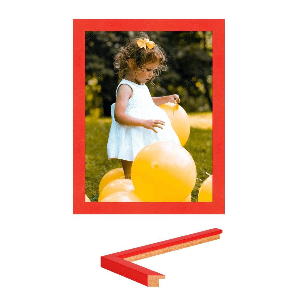 Modern 20X30 Red Picture Frame Gallery Wall Hanging