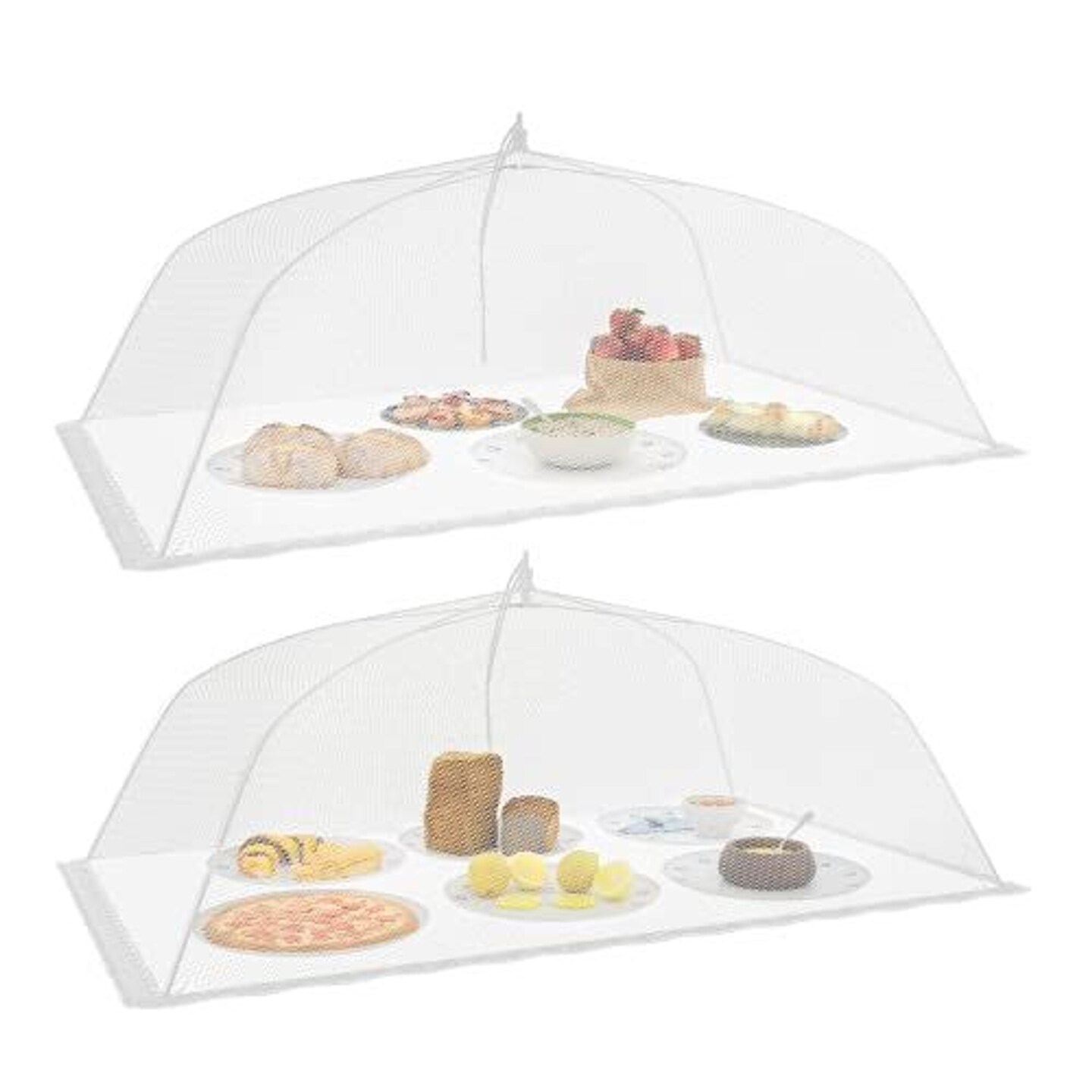 Simply Genius Extra Large Food Tents (2 Pack) 39x24 Pop-Up Food Tents ...