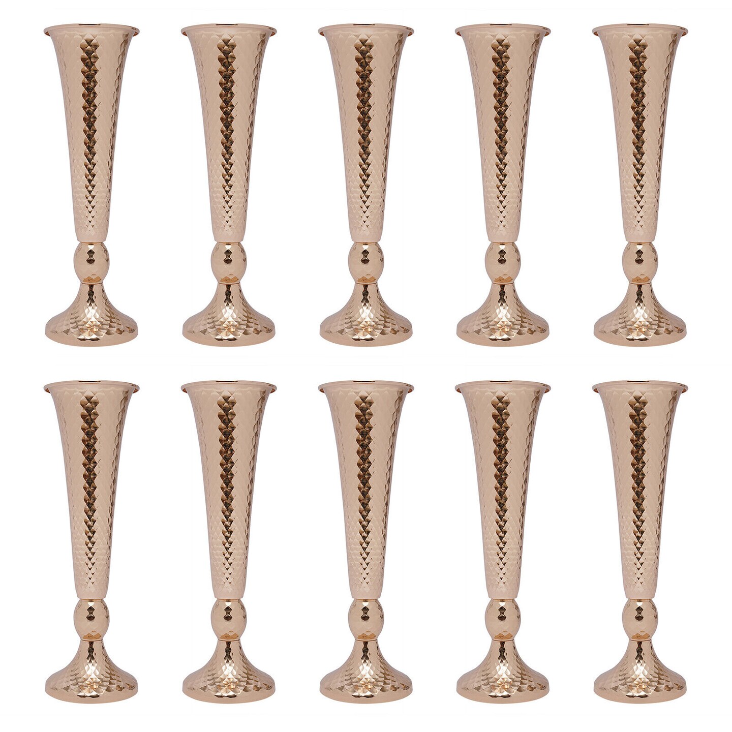 Kitcheniva 10 Pcs Gold Tall Trumpet Vase Wedding Centerpieces | Michaels