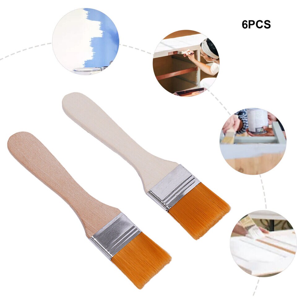 6 PCS Nylon Paintbrushes