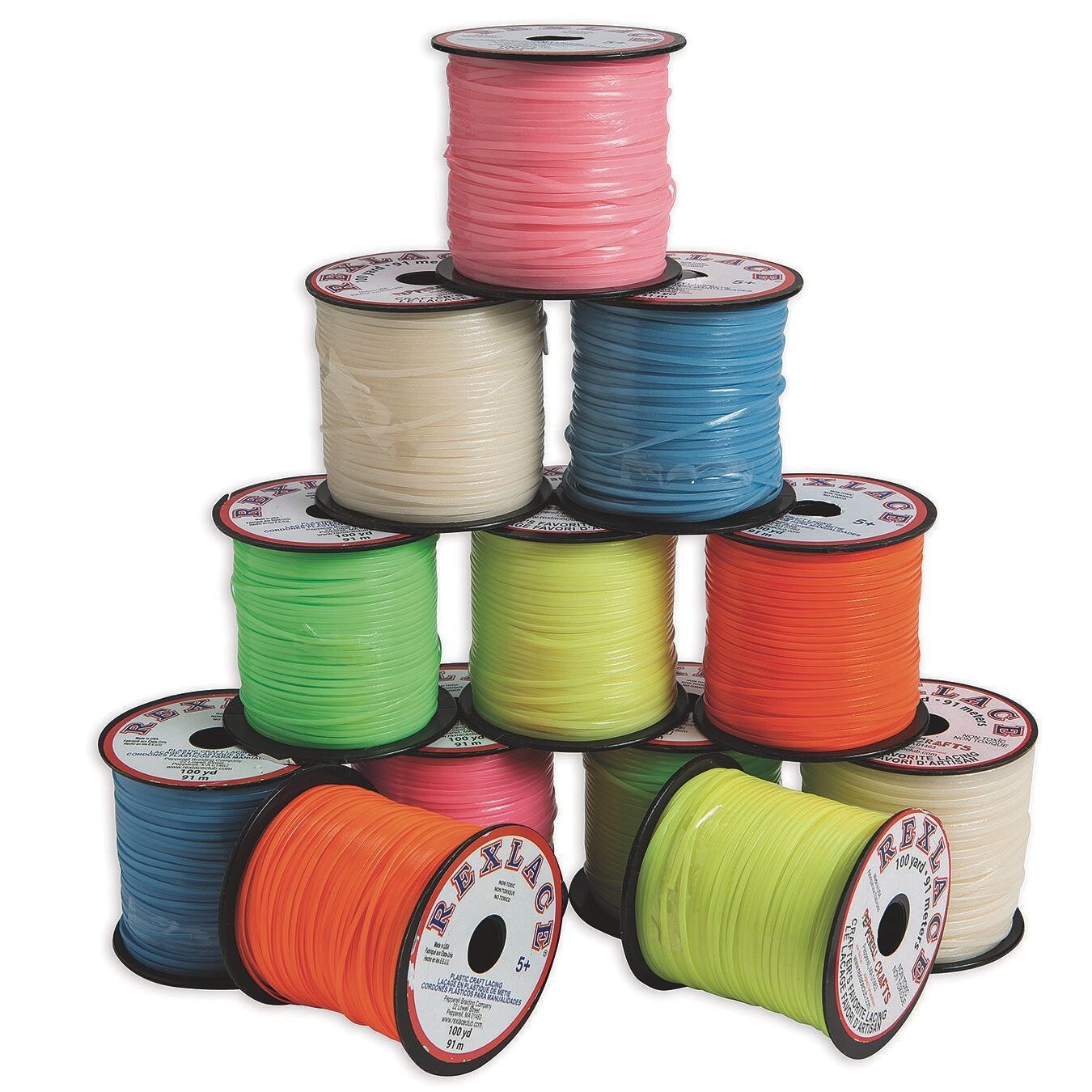 Colorful Glow In The Dark Lacing Sets For Nighttime Storytelling Reference: Rexlace Lacing Glow In The Dark Assortment 100 Yd Spools