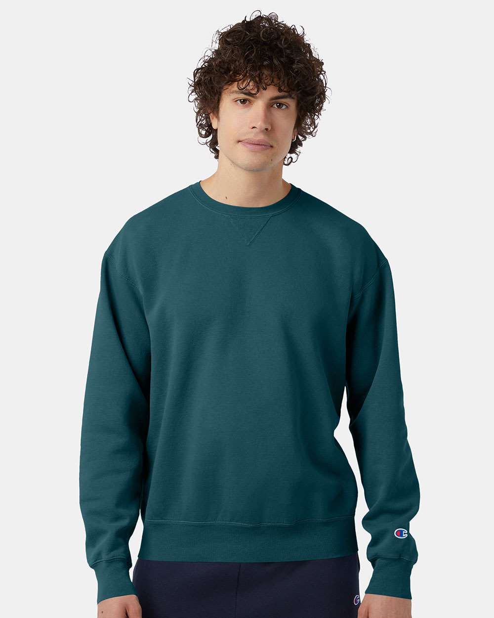 Champion&#xAE; Garment-Dyed Crewneck Sweatshirt