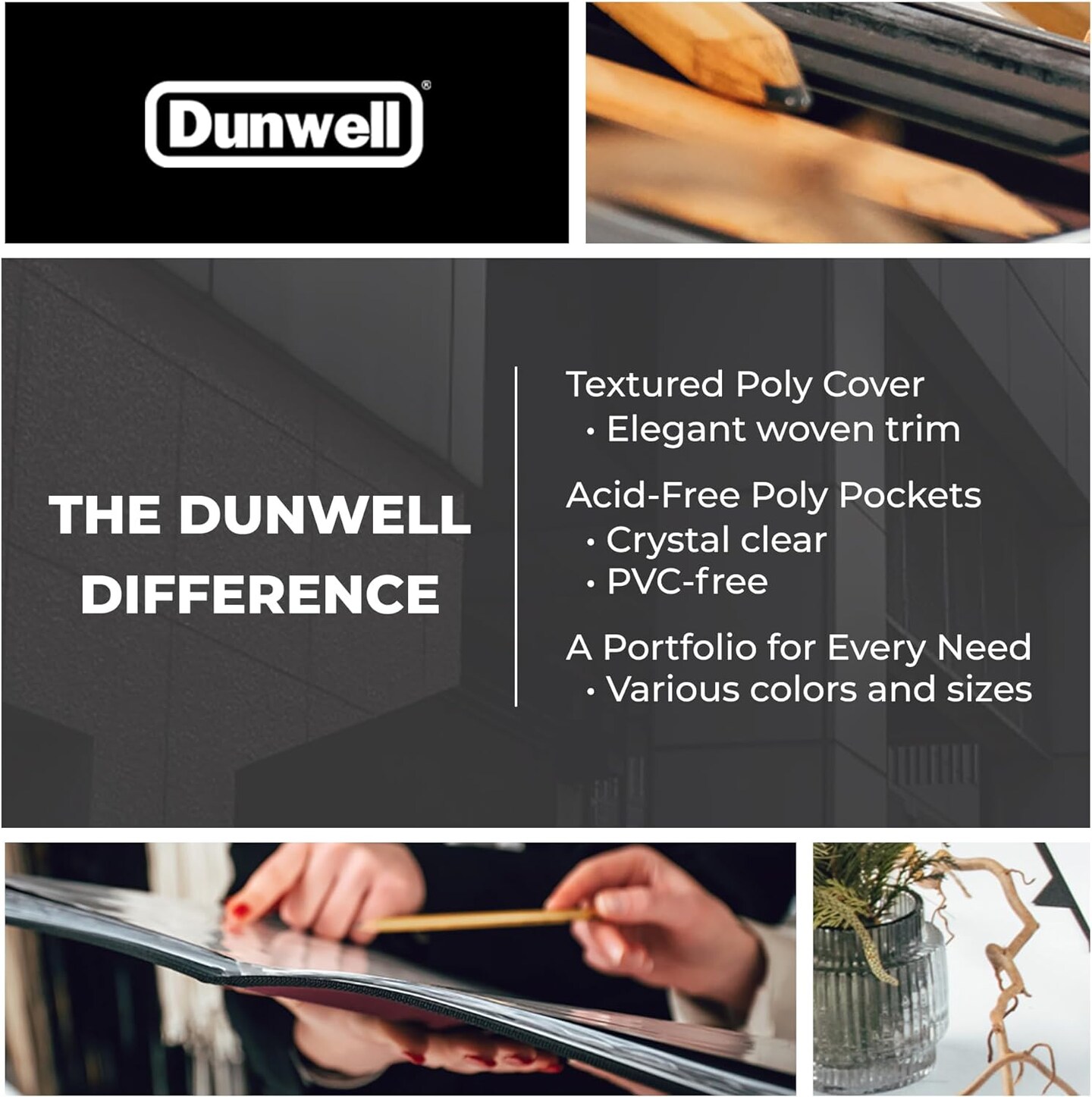 Dunwell 11 x 14 Art Portfolio Binder-Ruby