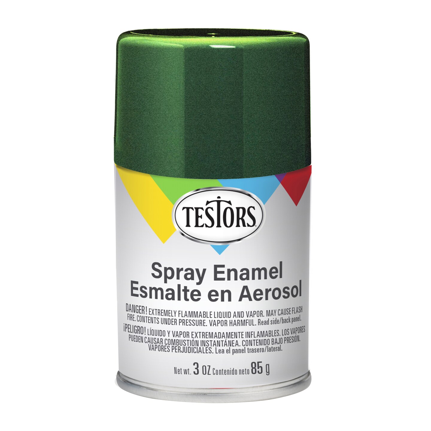 Testors All Purpose Spray Enamel 3oz-Metal Flake Green