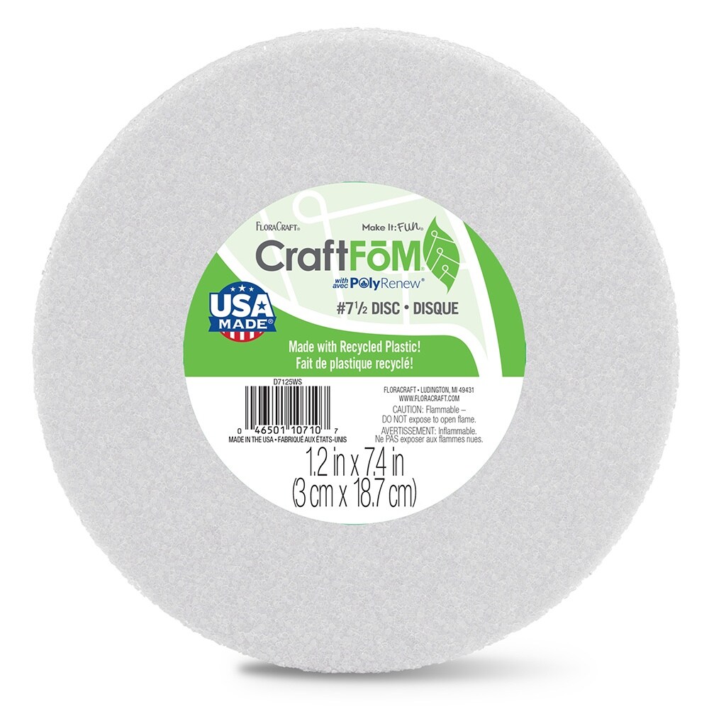 FloraCraft CraftFoM Disc-1.25&#x22;X7.4&#x22;