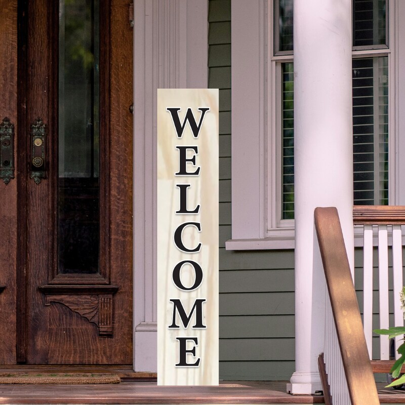 Welcome Wood Porch Board Collection