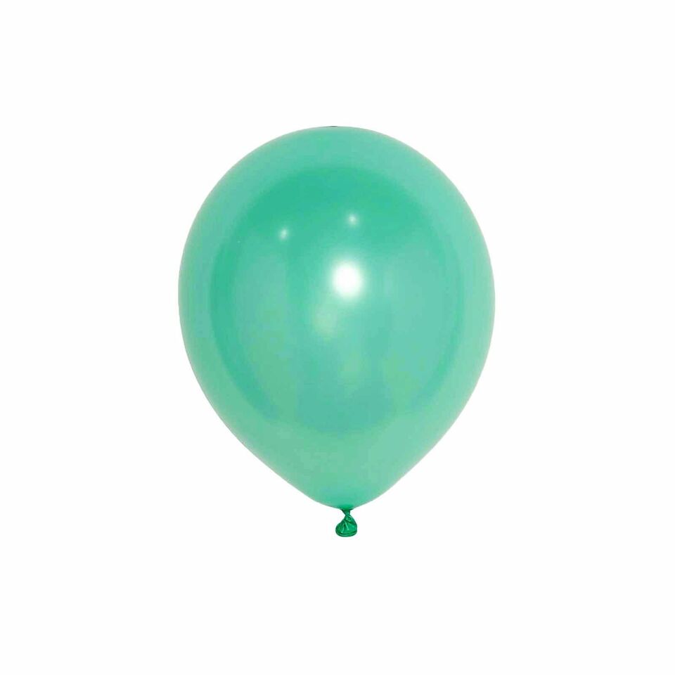 25 pcs TURQUOISE 12&#x22; Metallic Latex Balloons