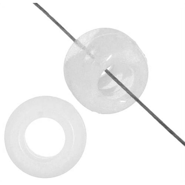 John Bead 9mm Transparent Plastic Pony Beads, 1000pcs