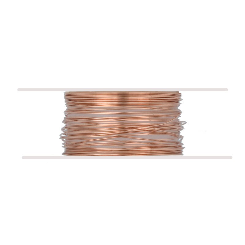 JewelrySupply Copper Wire 28 Gauge Dead Soft Round (20 Foot)