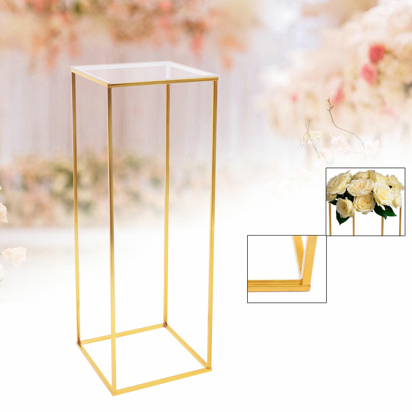 Kitcheniva Artificial Backdrop Pillar Stand Wedding Decor