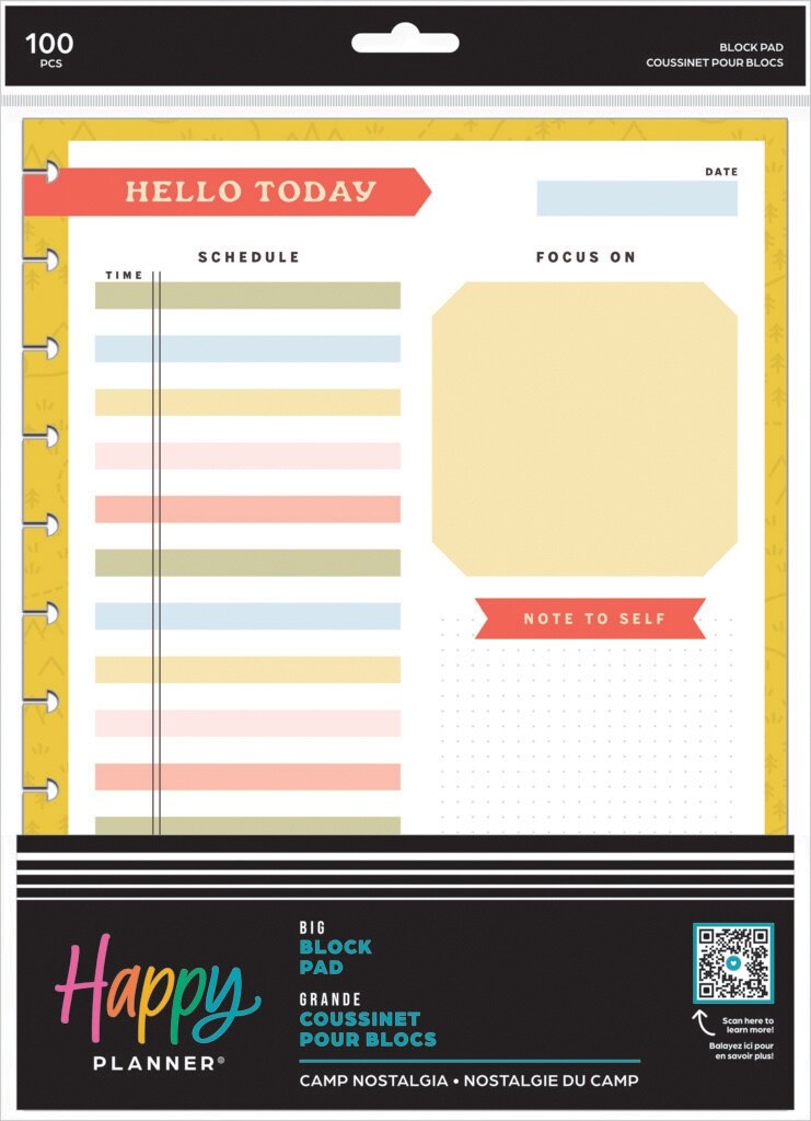 Happy Planner Big Block Pad-Camp Nostalgia