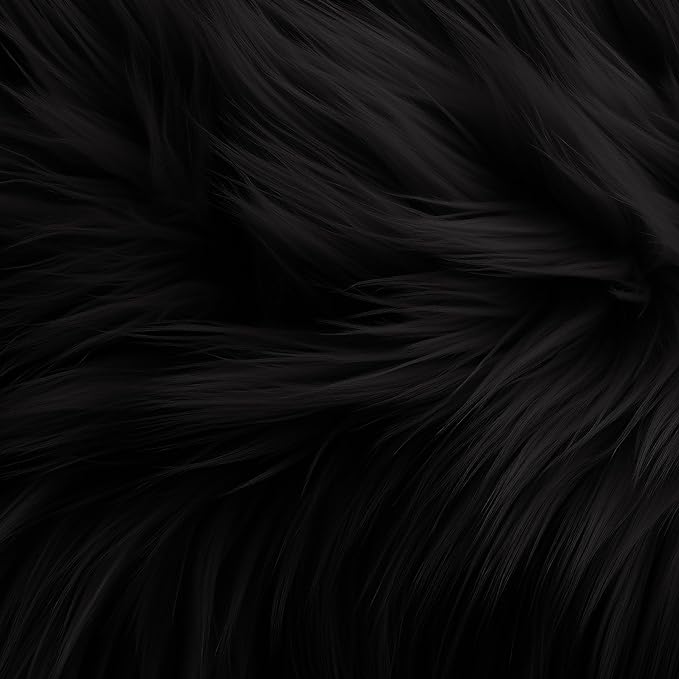 FabricLA | Faux Fur Round Circular Fluffy Shaggy Fabric | Use Round Faux Fur for Carpet, Play Mats, Bedroom, Christmas Decoration