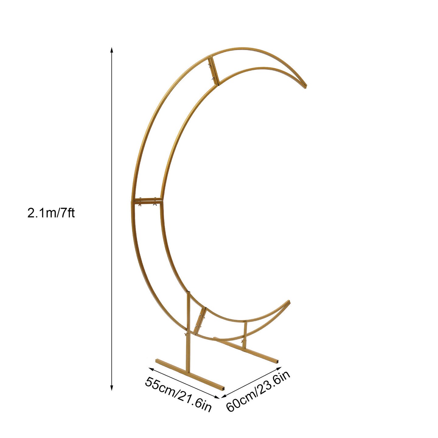 Kitcheniva Crescent Wedding Arch Metal Frame Party Backdrop