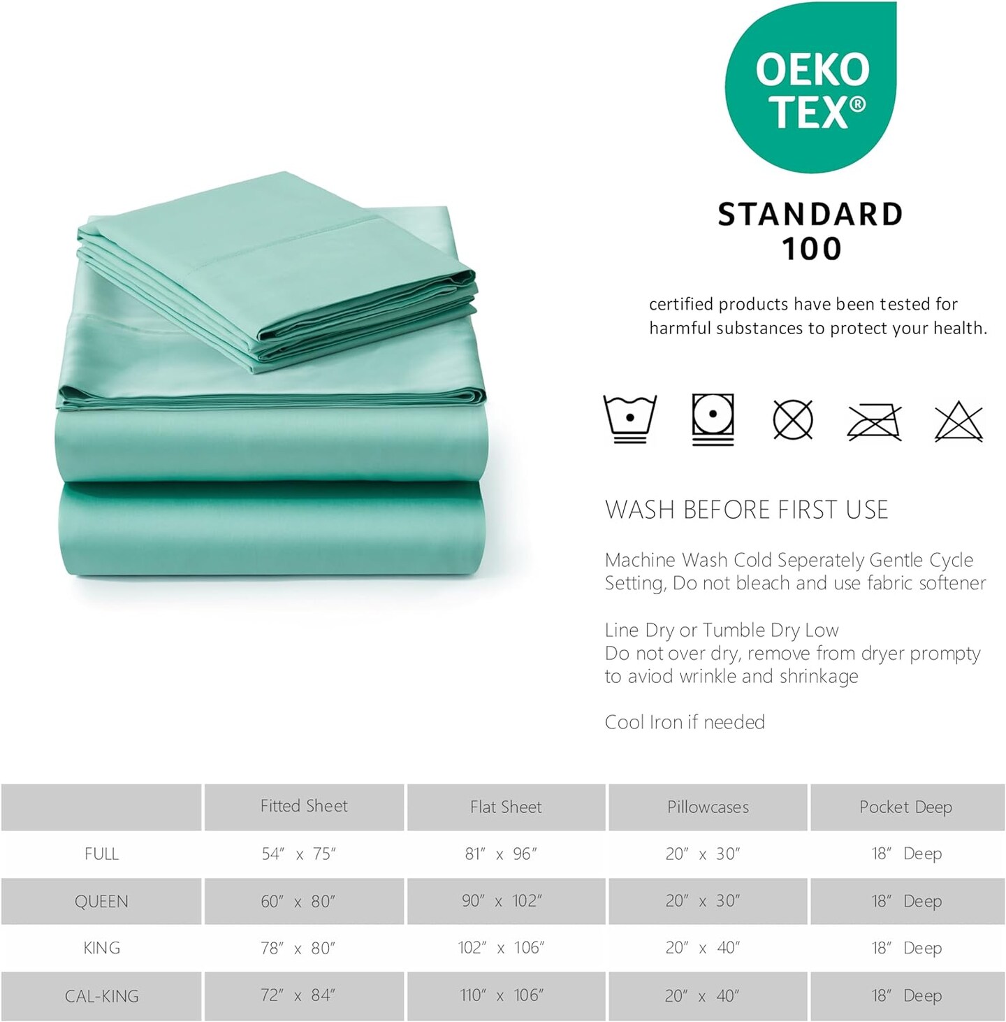 American Home Collection 400 Thread Count Sateen Weave Viscose made from Bamboo Sheet Set