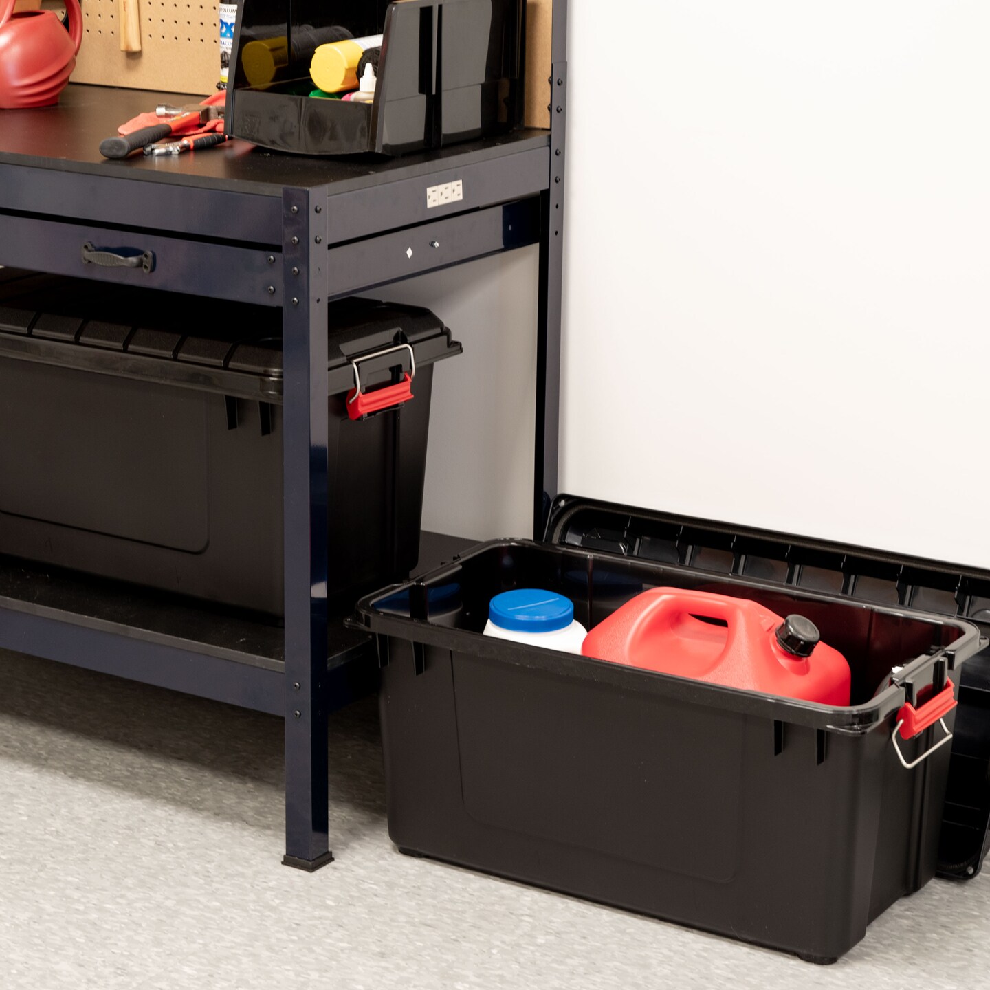 IRIS USA 4Pack 82qt/20gal Heavy Duty Plastic Storage Tote with Lids