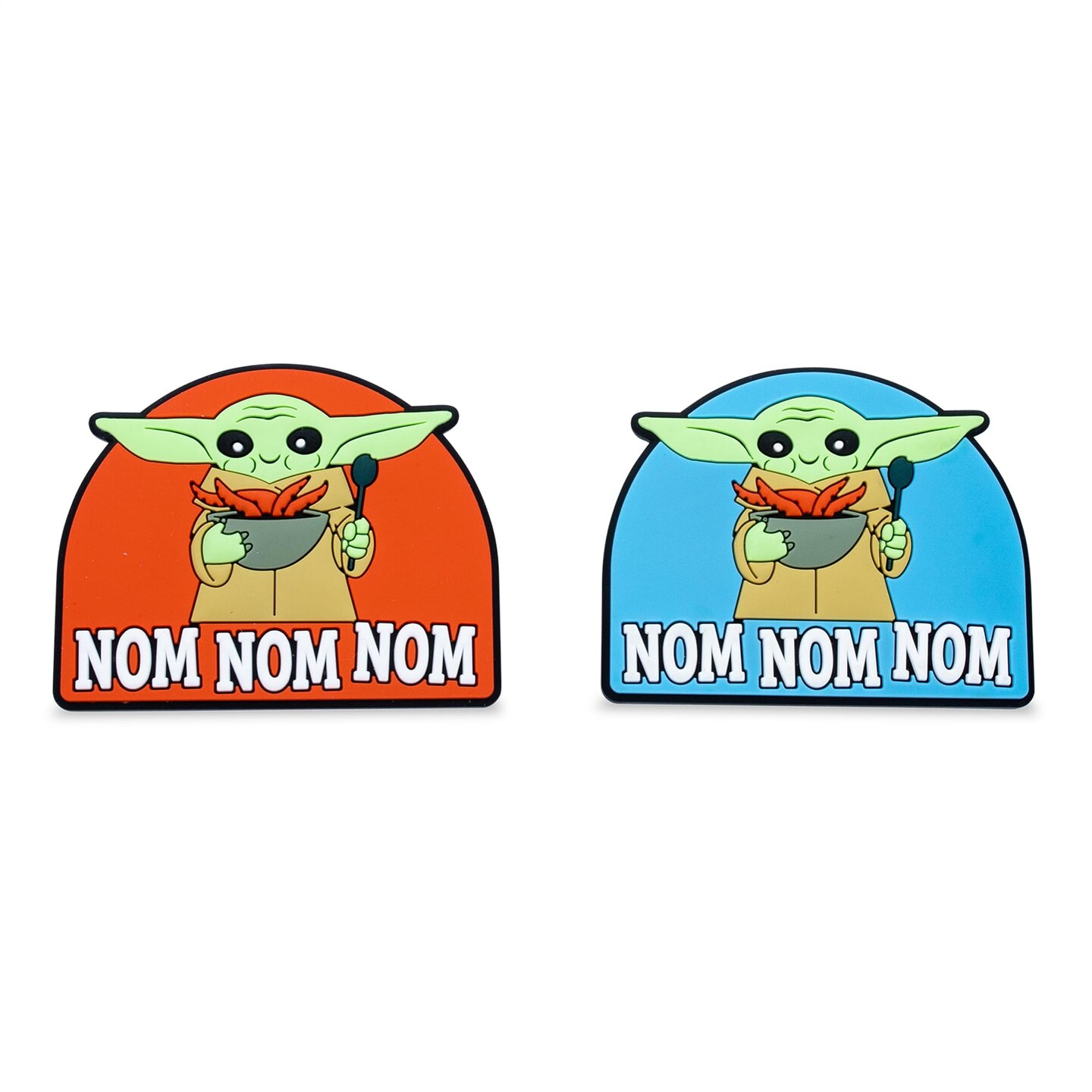 Star Wars: The Mandalorian Grogu &#x22;Nom Nom Nom&#x22; Magnetic Chip Clips | Set of 2