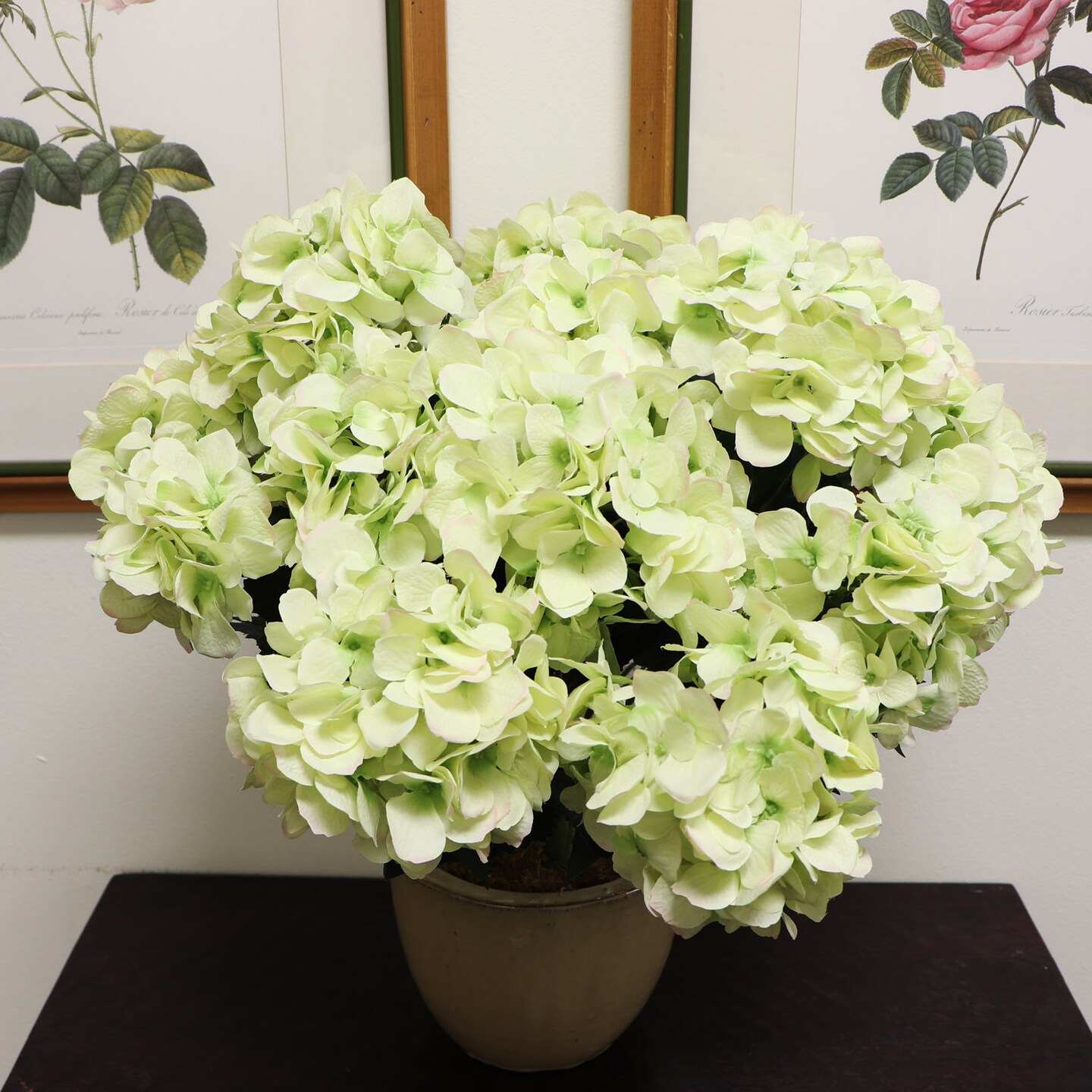 20&#x22; Hydrangea Bush - 7 Silk Flowers with Lifelike Leaves, Artificial Greenery, Perfect for Home, Office &#x26; Wedding D&#xE9;cor - Spring &#x26; Year-Round Accent, Floral Home by Artificial Flowers