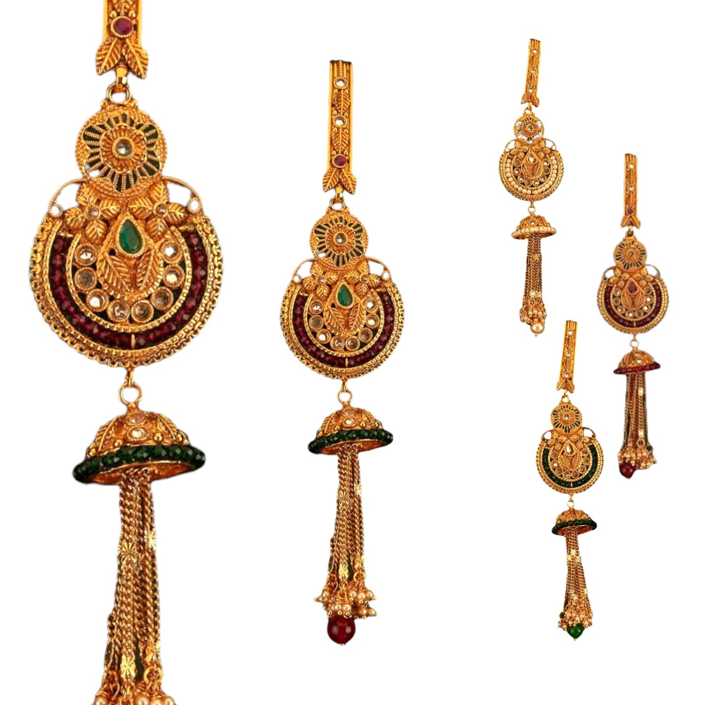 Indian Waist Key Chain Classic Gold Plating Indian Kamarbandh Ethnic Kundan Belly Chain Bridal Jewelry Gift